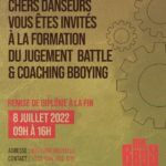 Flyers FENADU formation de juge Breakdance avec Urban Sport Concept