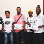 Karen Andrade et Champion Bakomba avec les Bboys de la FENADU à Kinshasa